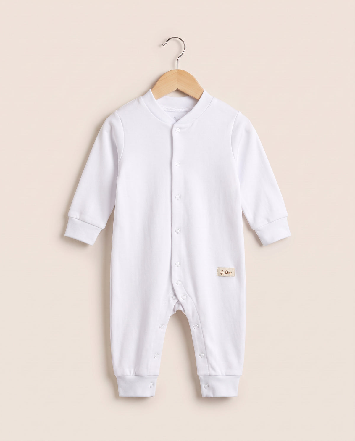 Baby Footless One-Piece – White