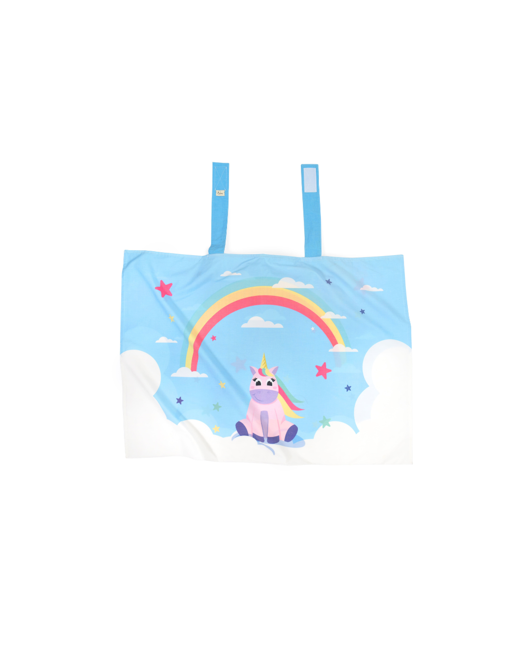 Nursing Cover - Double Layer - Baby Blue Rainbow