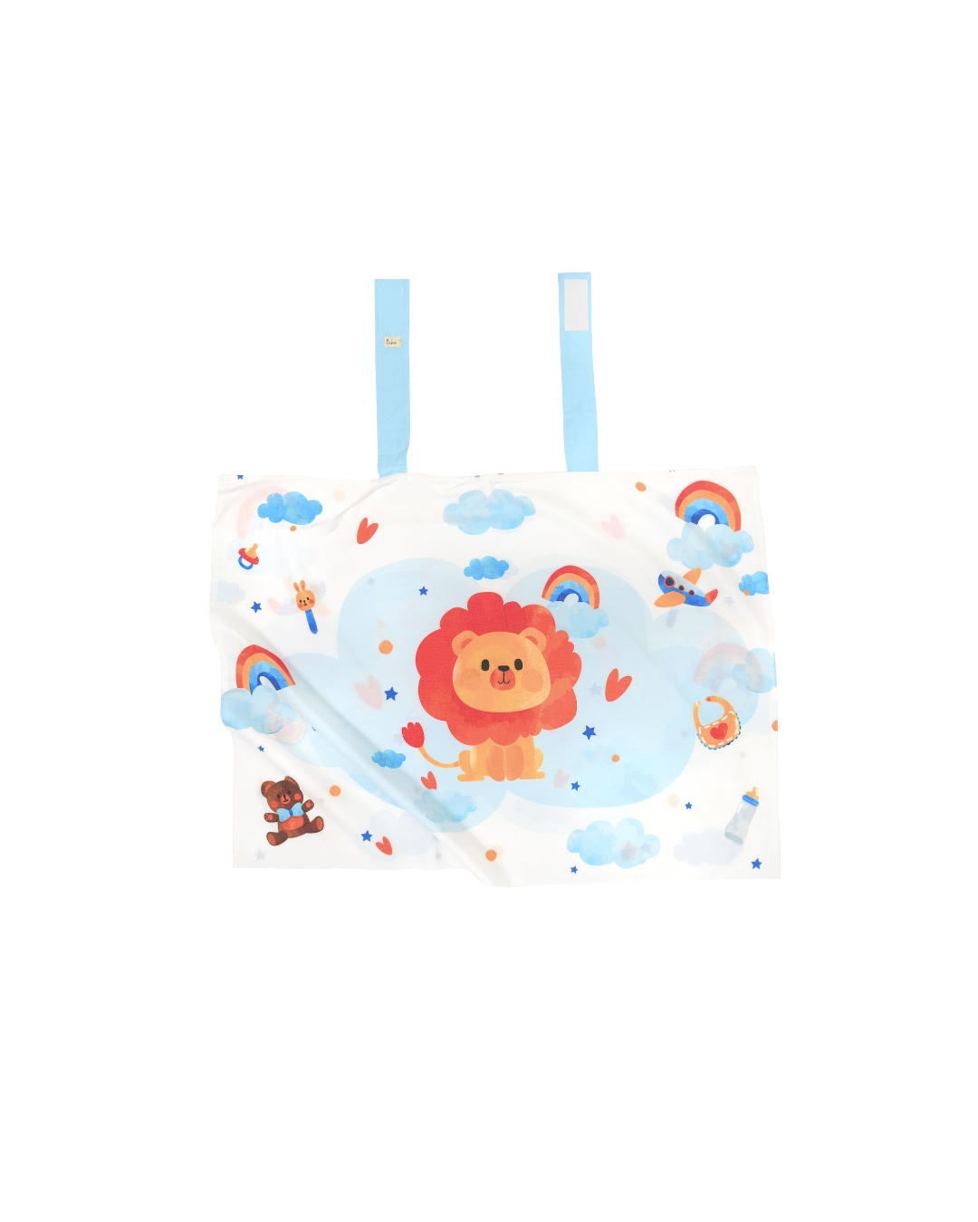 Nursing Cover - Double Layer - White lion