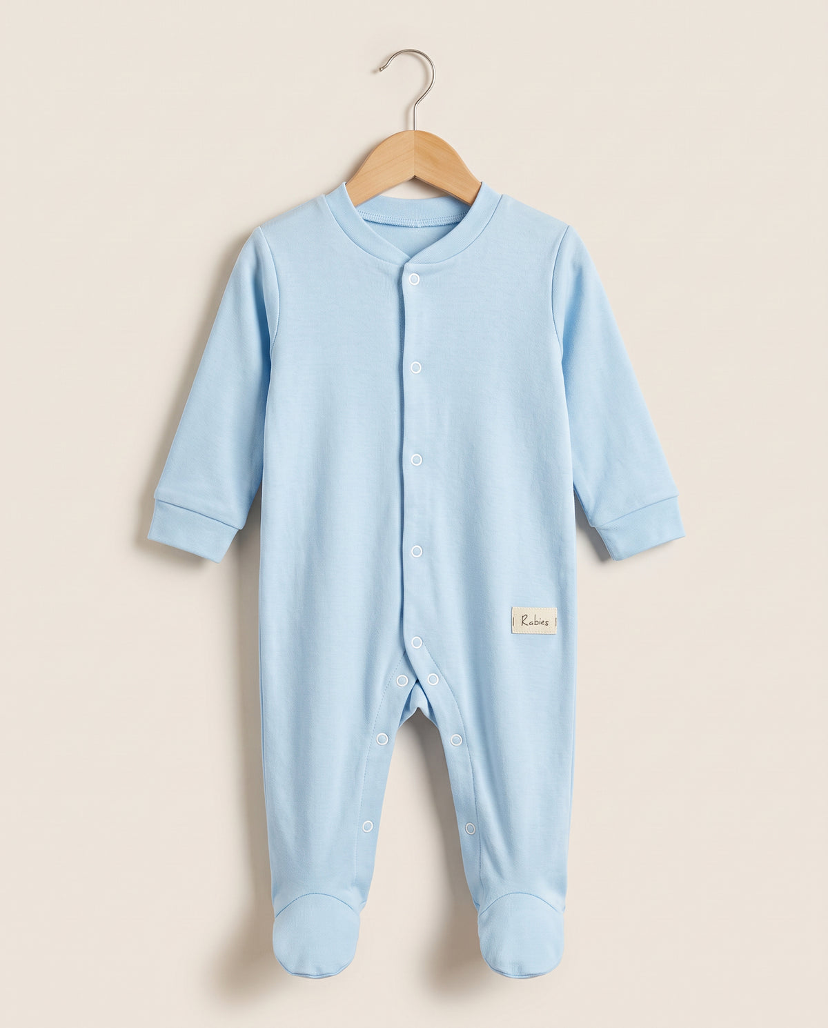 Baby Boys' Footed One-Piece – Baby Blue