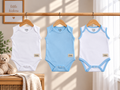 Baby Boys' 3-Piece Sleeveless Envelope-Neck Bodysuit Set – Baby Blue