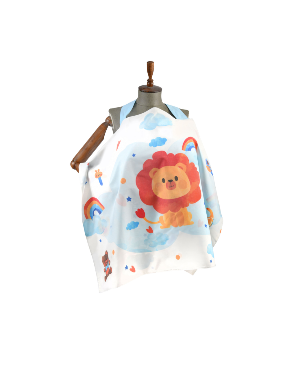 Nursing Cover - Double Layer - White lion