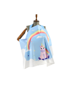 Nursing Cover - Double Layer - Baby Blue Rainbow