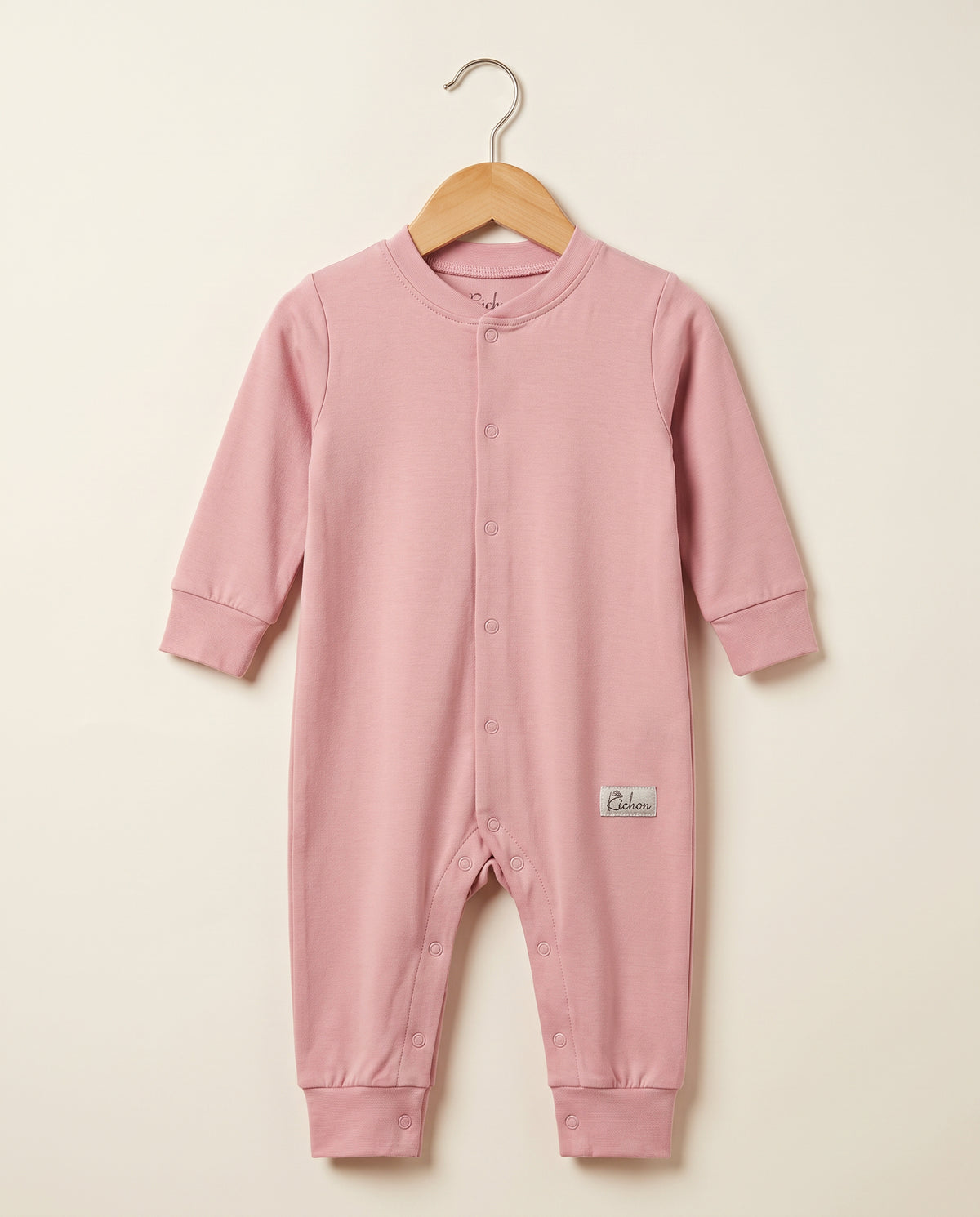 Baby Girls' Footless One-Piece – Pink