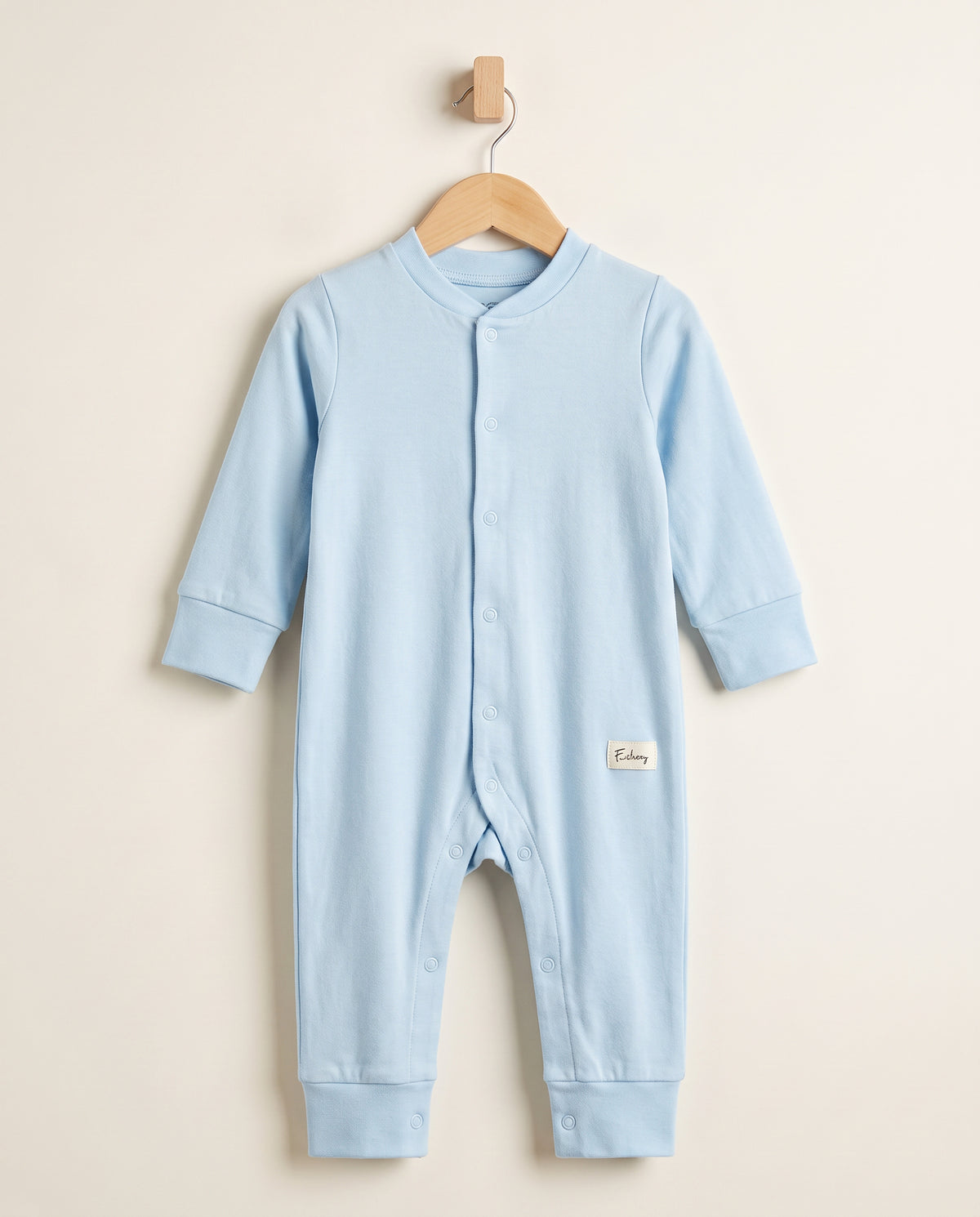 Baby Boys' Footless One-Piece – Baby Blue