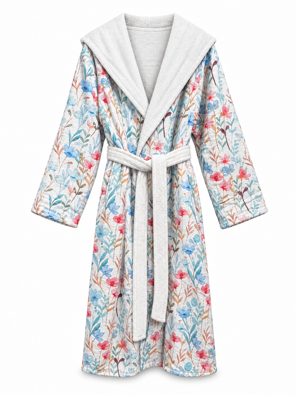 The Hidden Blooms Reversible Bathrobe – Multicolor Florals