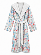 The Hidden Blooms Reversible Bathrobe – Multicolor Florals