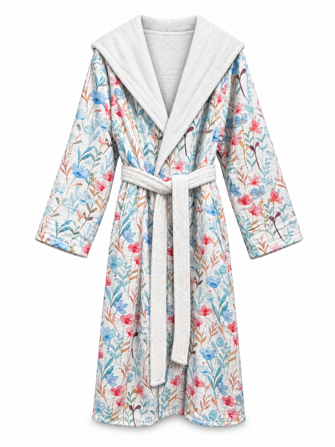 The Hidden Blooms Reversible Bathrobe – Multicolor Florals