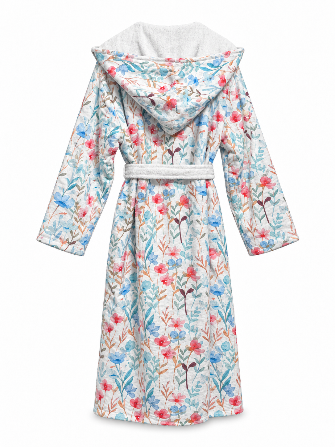 The Hidden Blooms Reversible Bathrobe – Multicolor Florals