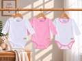 Baby Girls' 3-Piece Long-Sleeve Bodysuit Set – Pink