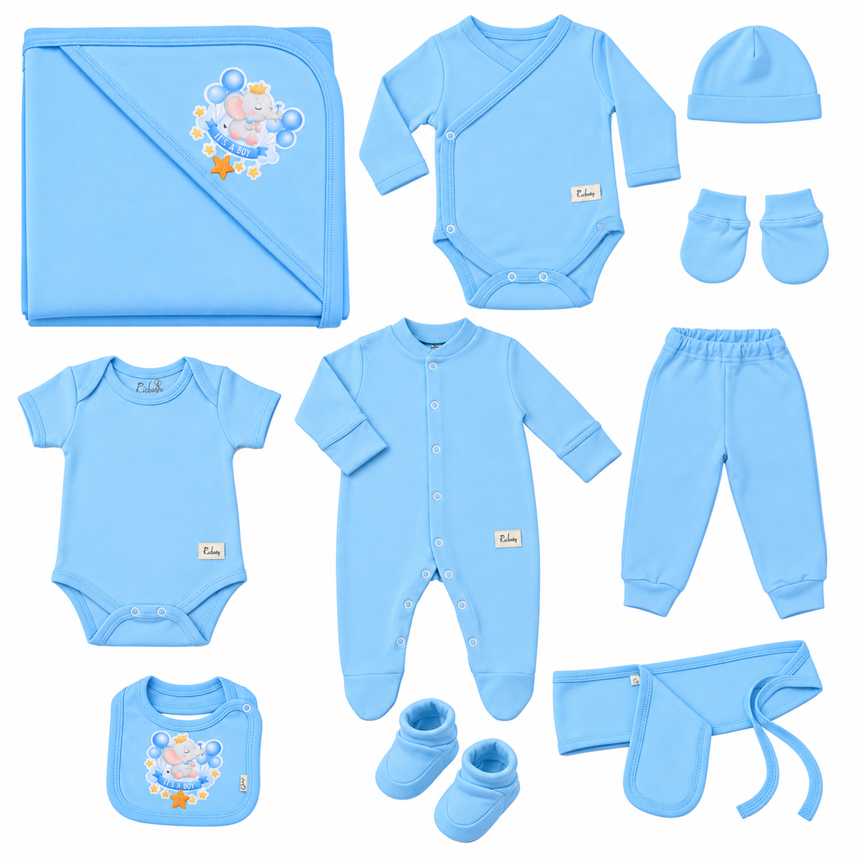 Baby Boys' 10-Piece Hospital Set - Elephant its a boy