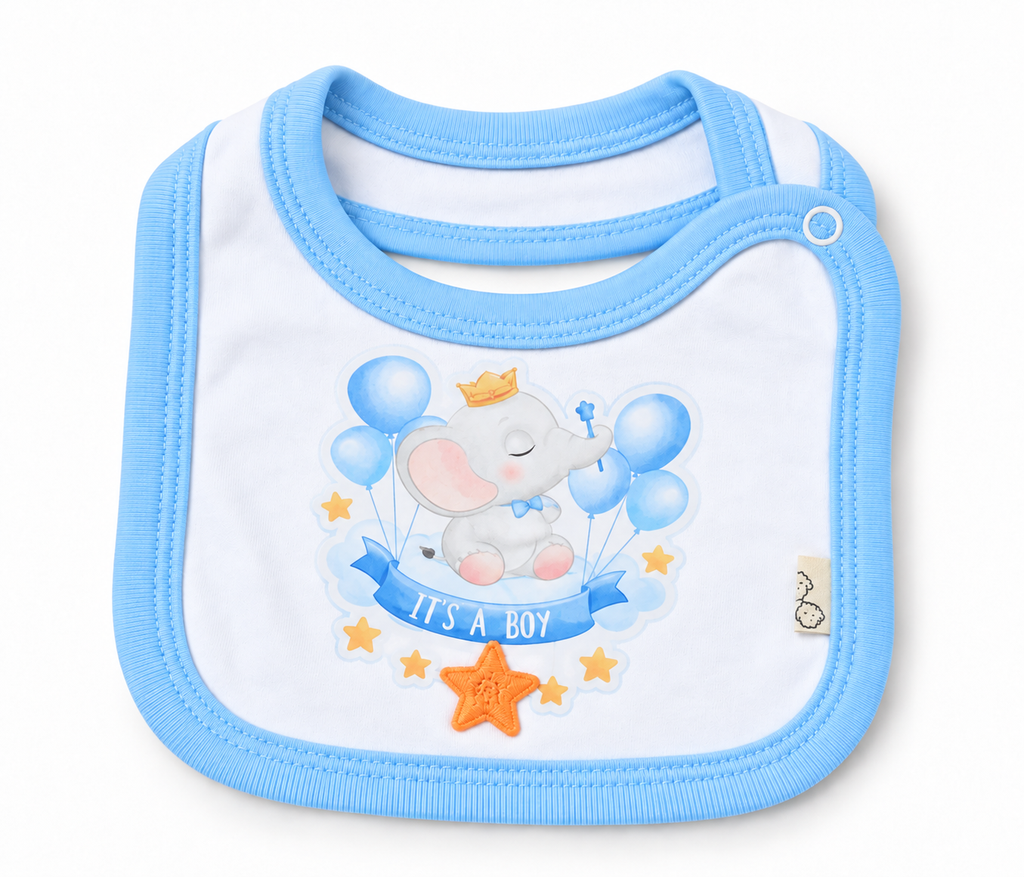 Baby Boys' 10-Piece Hospital Set - Elephant its a boy - White & Blue