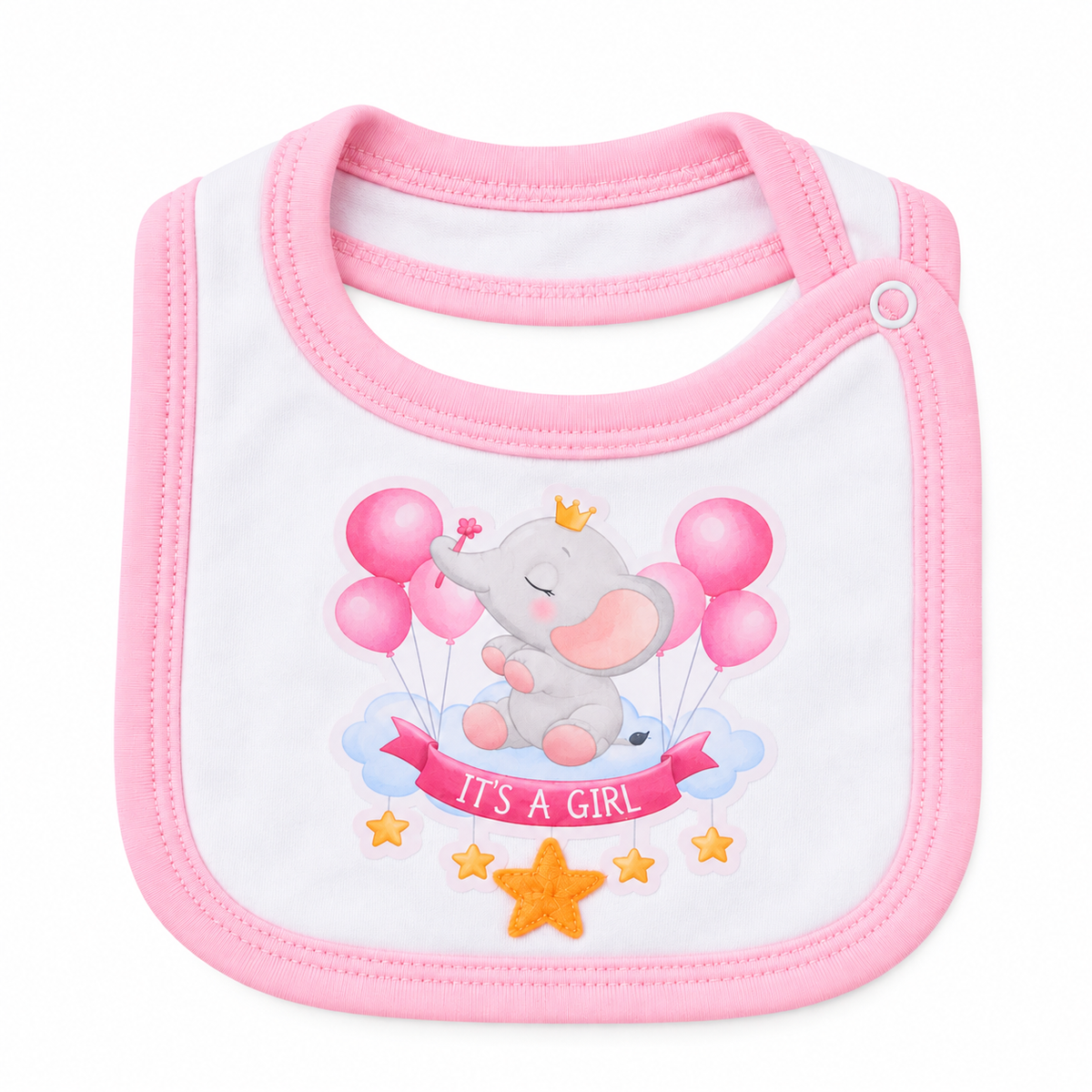 Baby Girl' 10-Piece Hospital Set - Elephant Baby Girl - White & Pink
