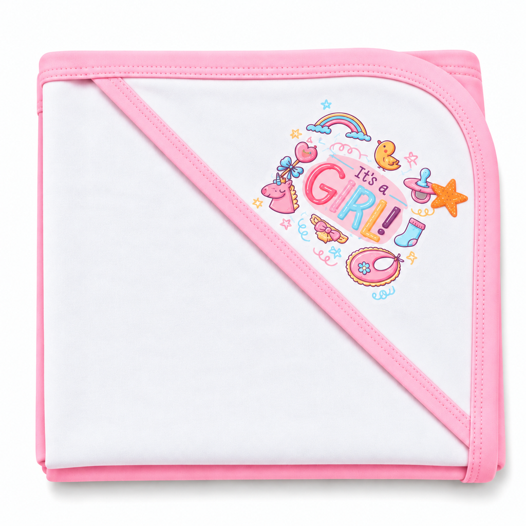 Baby Girl' 10-Piece Hospital Set - it's a girl - White & Pink