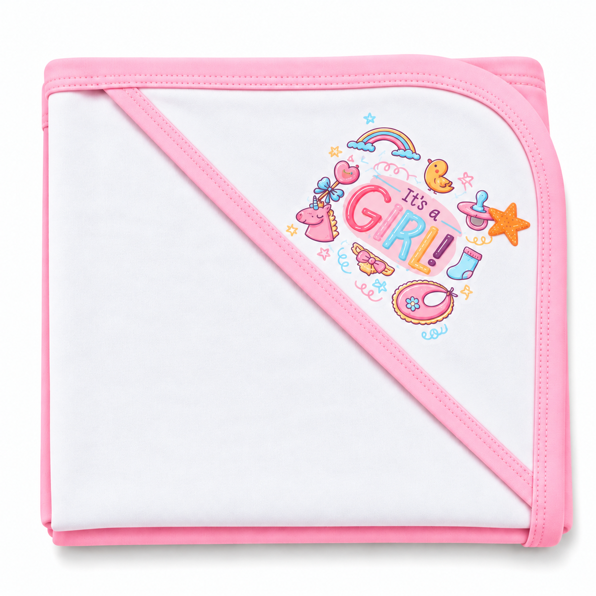 Baby Girl' 10-Piece Hospital Set - it's a girl - White & Pink